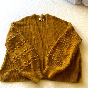 Madewell bobble sleeve sycamore cardigan